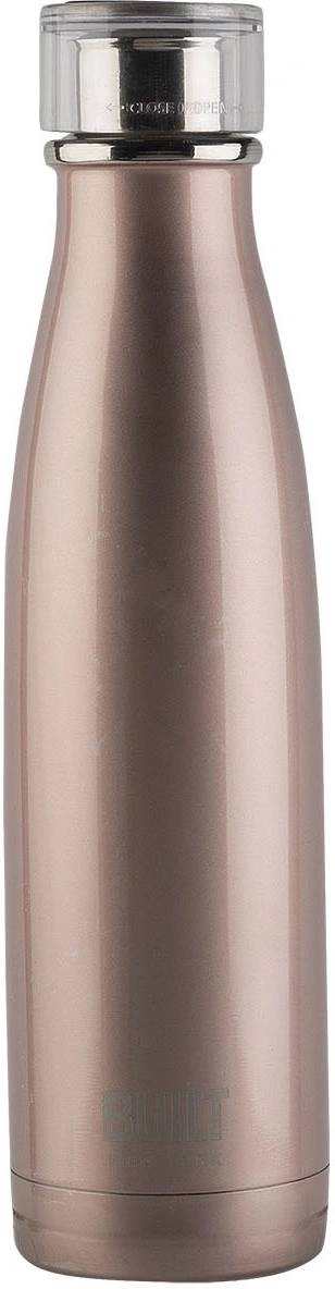BUILT New York Láhev na vodu z nerezové oceli, 500 ml, Rose Gold