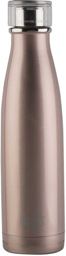 BUILT New York Láhev na vodu z nerezové oceli, 500 ml, Rose Gold