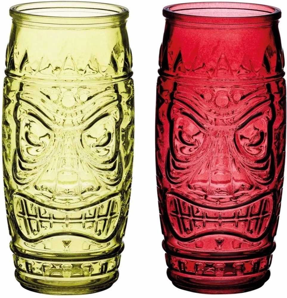 BarCraft Sada dvou sklenic na koktejl Tiki, 650 ml