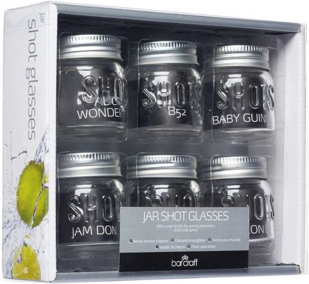 BarCraft Sada skleniček na panáky, 6 ks, 60 ml