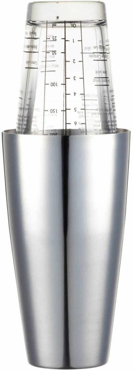 BarCraft Shaker na koktejly, s recepty, 400 ml