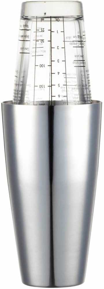 BarCraft Shaker na koktejly, s recepty, 400 ml