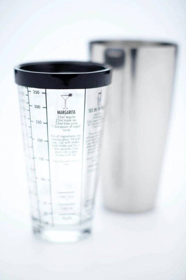 BarCraft Shaker na koktejly, s recepty, 400 ml