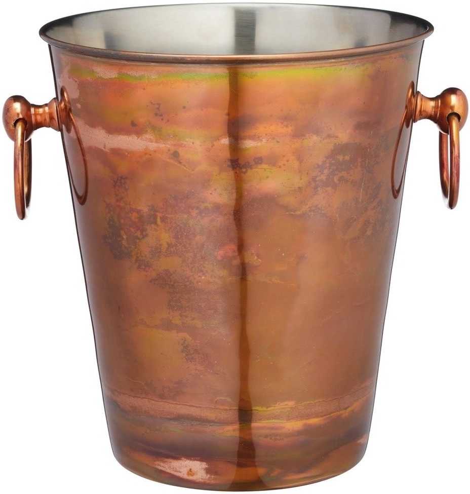 BarCraft Nerezový chladící kyblík na šampaňské, v měděné úpravě