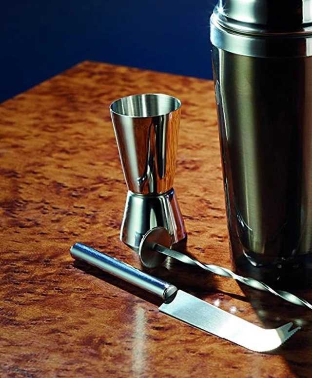 BarCraft Dvojitý jigger z nerezové oceli