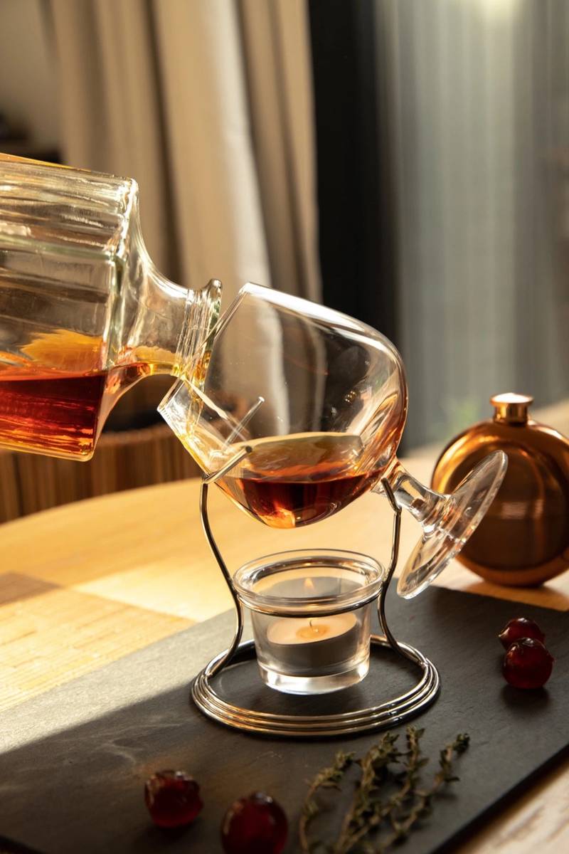BarCraft Dárková sada na zahřívání brandy a cognacu