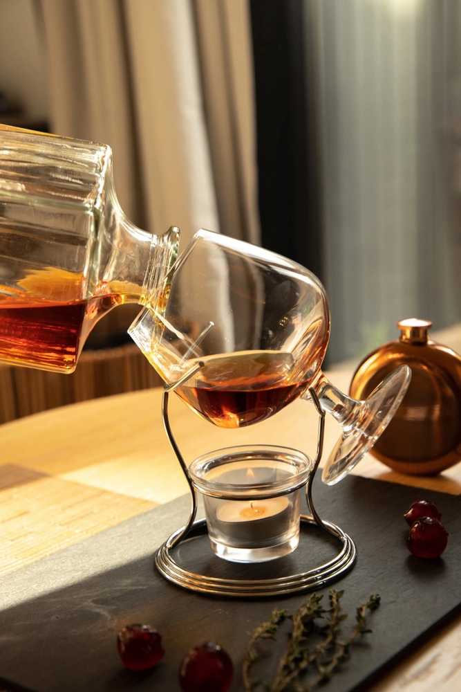 BarCraft Dárková sada na zahřívání brandy a cognacu
