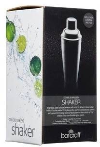BarCraft Dvoustěnný shaker z nerezové oceli, 500 ml