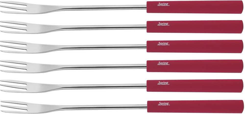 Spring Sada na fondue Aluminium Induktion, červená