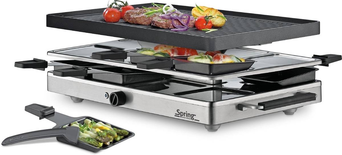 Spring Raclette8 Classic, hliníková grilovací deska