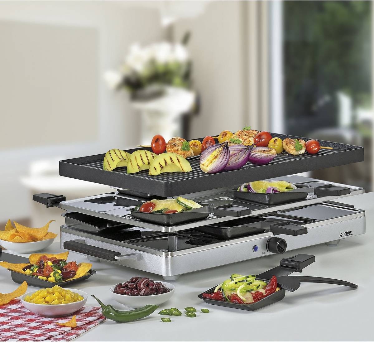 Spring Raclette8 Classic, hliníková grilovací deska