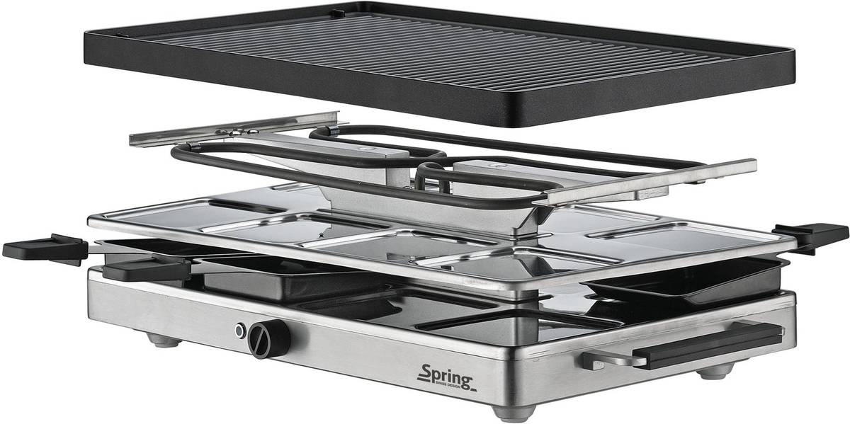 Spring Raclette8 Classic, hliníková grilovací deska