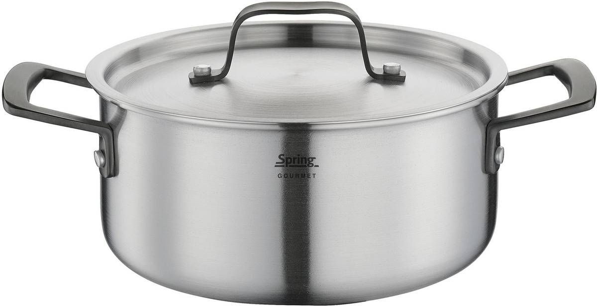 Spring Nízký kastrol Gourmet, 20 cm, černá