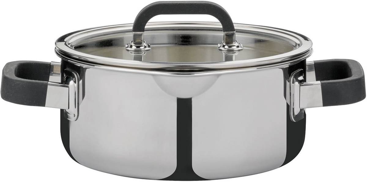 Spring Fusion2 Shallow casserole with glass lid FUSION2+ 20 cm
