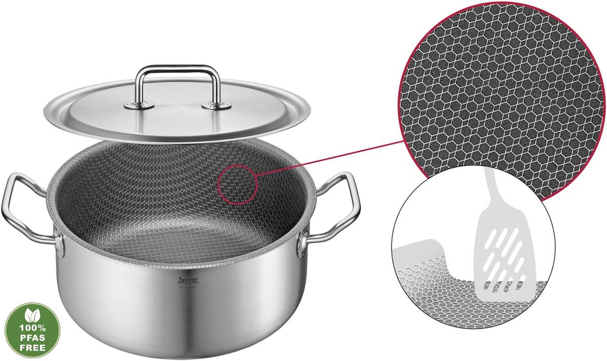 Spring Nízký kastrol Cut Resist Pure, 24 cm