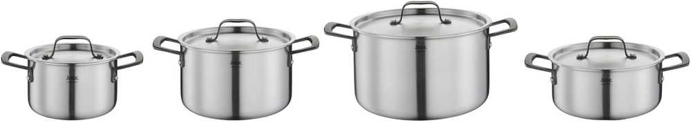 Spring Sada nádobí Gourmet, 4 ks, černá