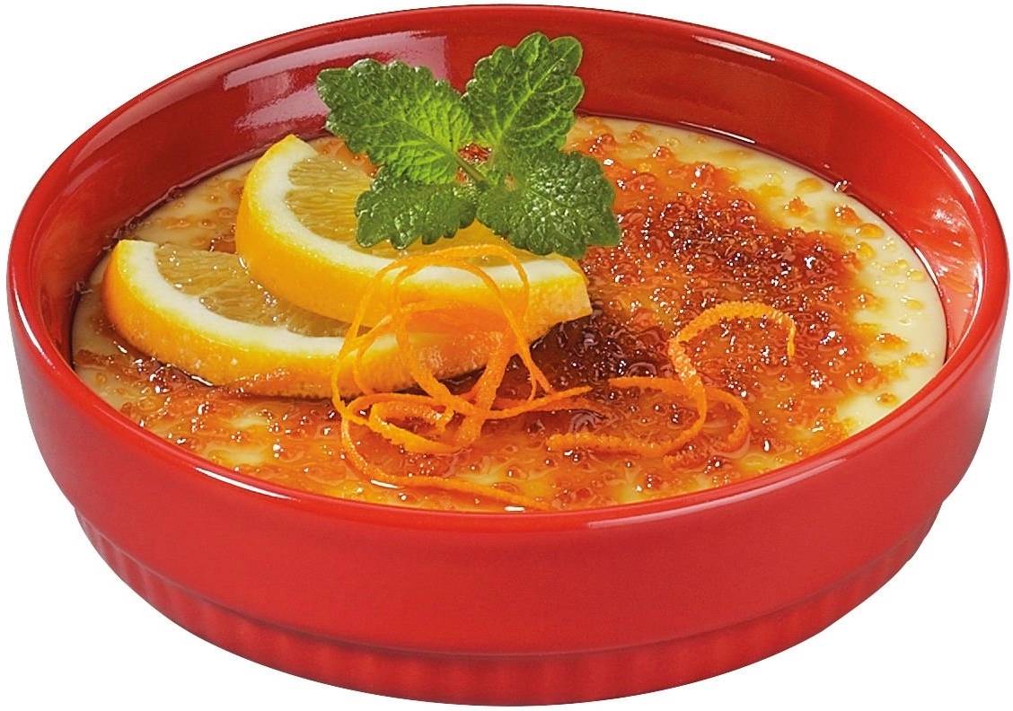 Spring Chalet Zapékací miska na Crème Brûlée, 12 cm, červená