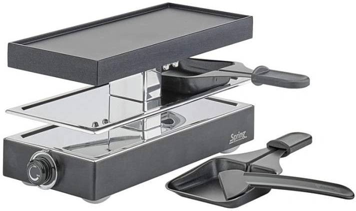 Spring Raclette2 Classic, hliníková deska, černá