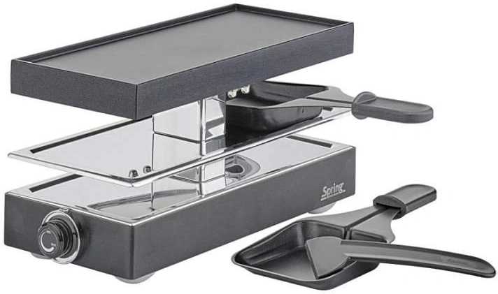 Spring Raclette2 Classic, hliníková deska, černá