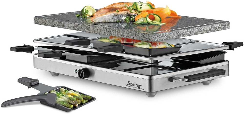 Spring Raclette8 Classic, žulový kámen