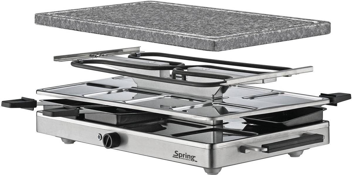 Spring Raclette8 Classic, žulový kámen