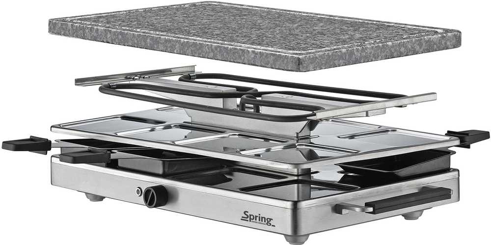 Spring Raclette8 Classic, žulový kámen