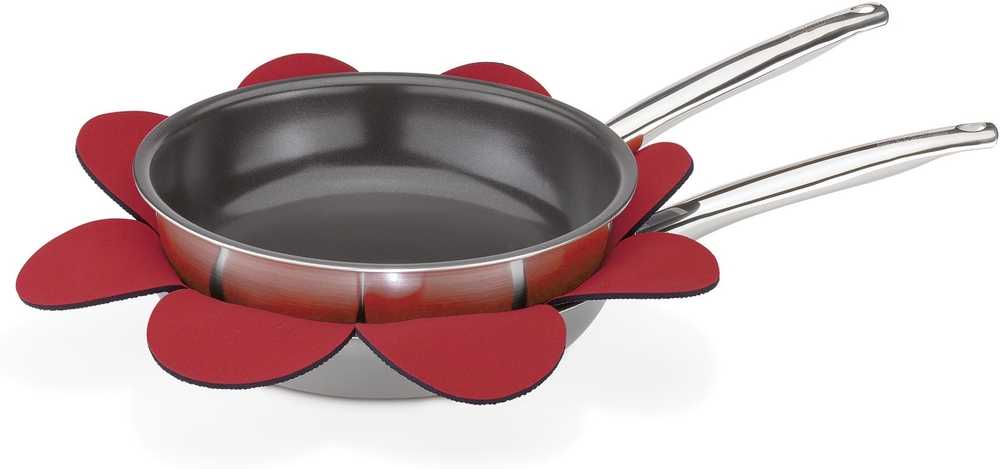 Spring Sada podložek mezi pánve, 32 cm, červená