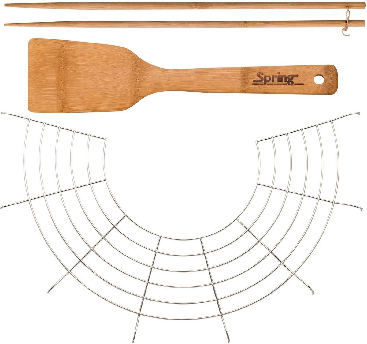 Spring Litinový Wok s poklicí, 35 cm