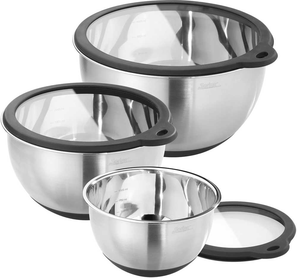 Spring Fusion2 Sada mís s víkem, 3 ks