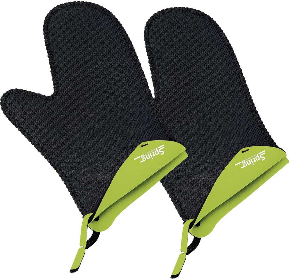 Spring Chňapky krátké, 2 ks, zelená