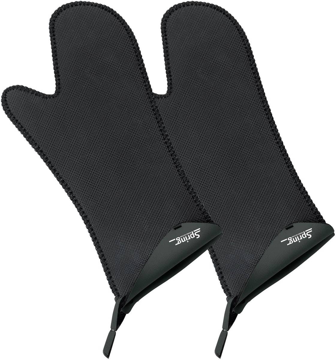 Spring Chňapky dlouhé, 2 ks, černá