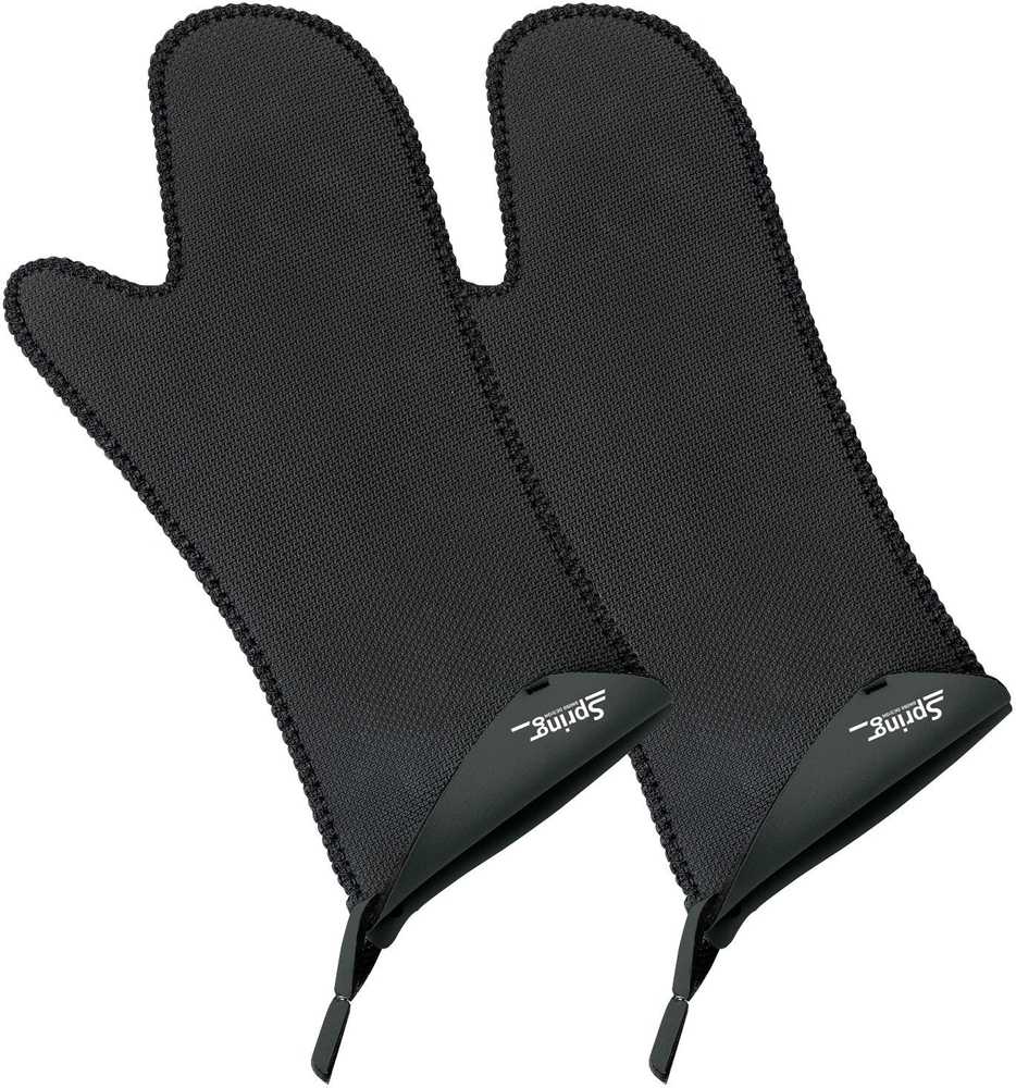 Spring Chňapky dlouhé, 2 ks, černá