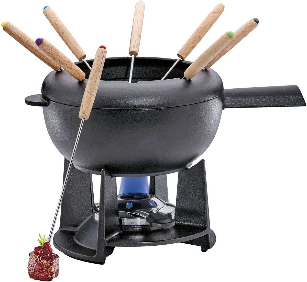 Spring Sada na fondue Saas-Fee, černá matná