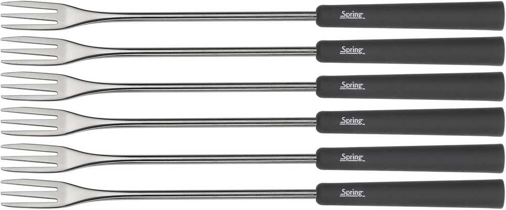 Spring Sada na fondue Aluminium Induktion, černá