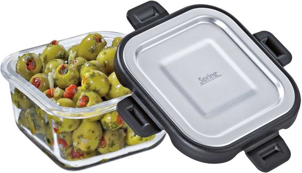 Spring Fusion2 Dóza na potraviny, hranatá, 320 ml