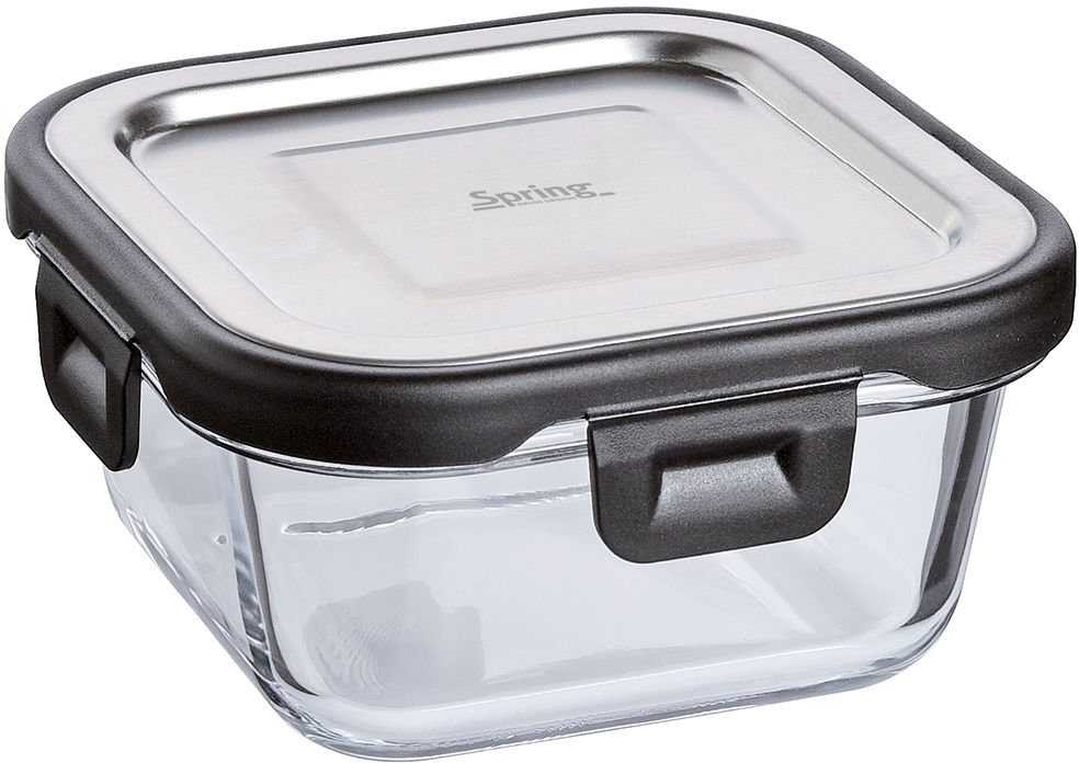 Spring Fusion2 Dóza na potraviny, hranatá, 320 ml