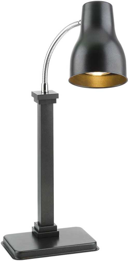 Spring Ohřívací lampa Rondo Single, černá