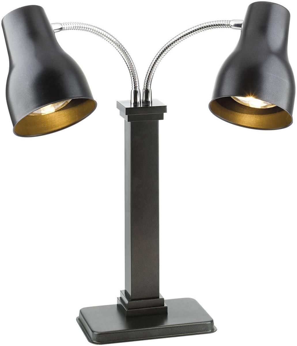 Spring Ohřívací lampa Rondo Duo, černá