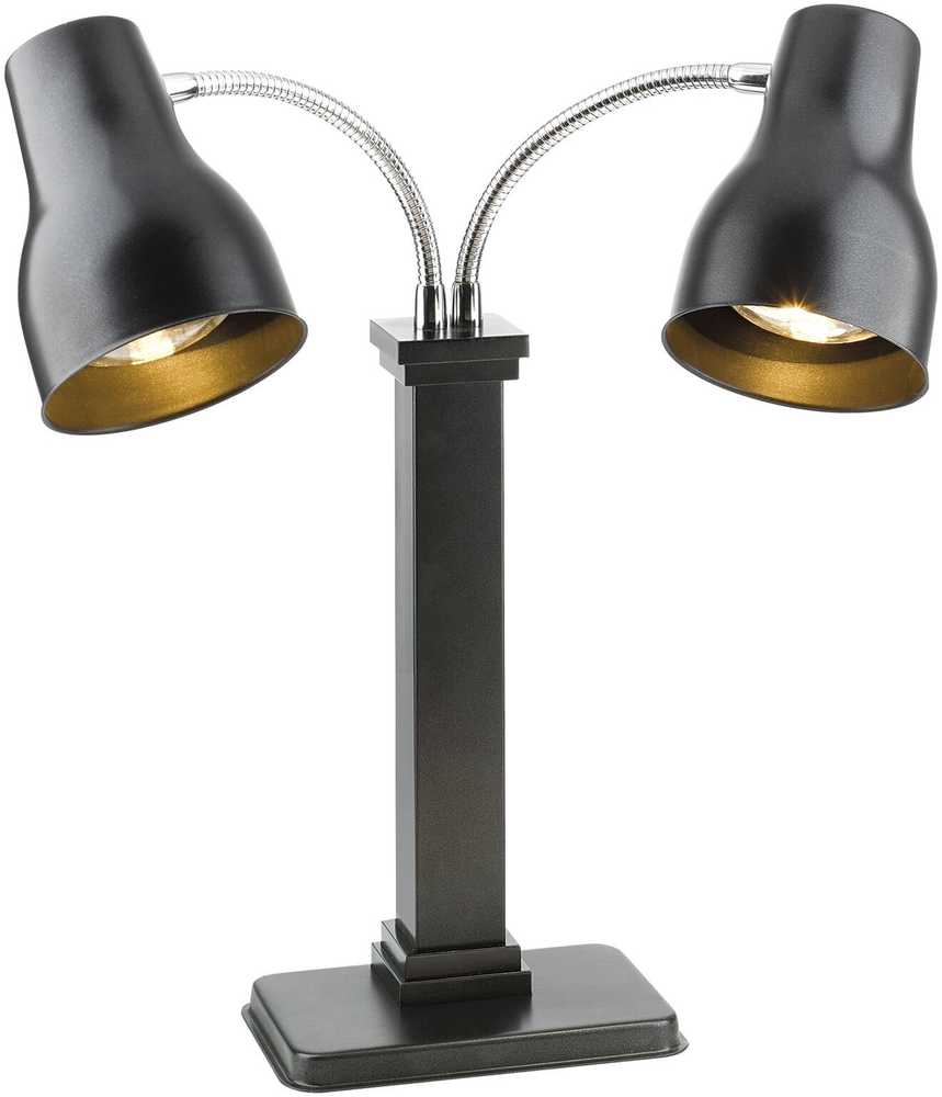 Spring Ohřívací lampa Rondo Duo, černá