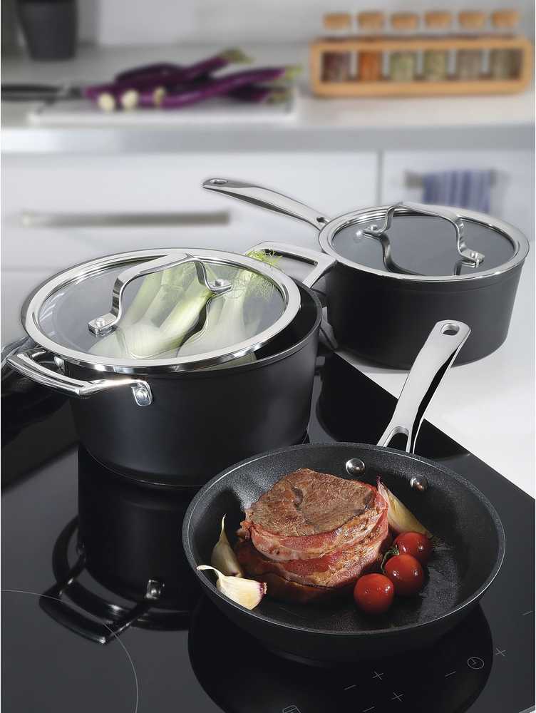 Spring Nízký kastrol s poklicí Meridian Intense Pro, 16 cm