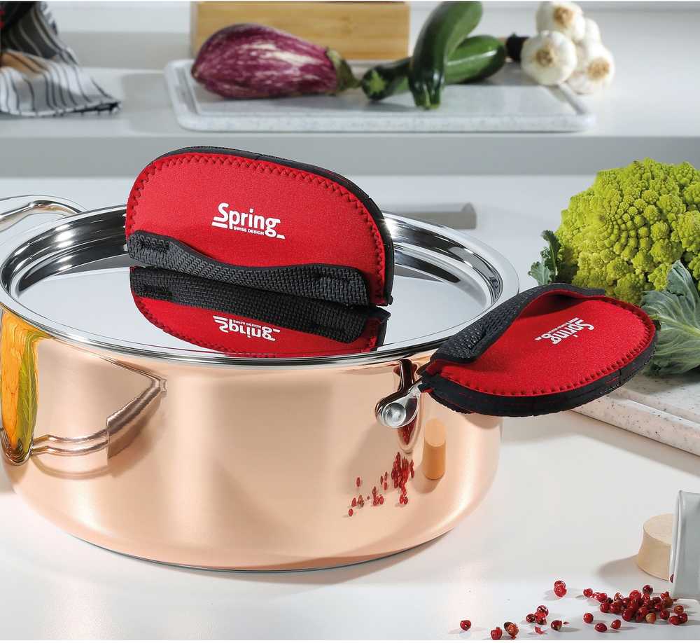 Spring Sada chňapek na rukojeti XL, 2 ks, červená