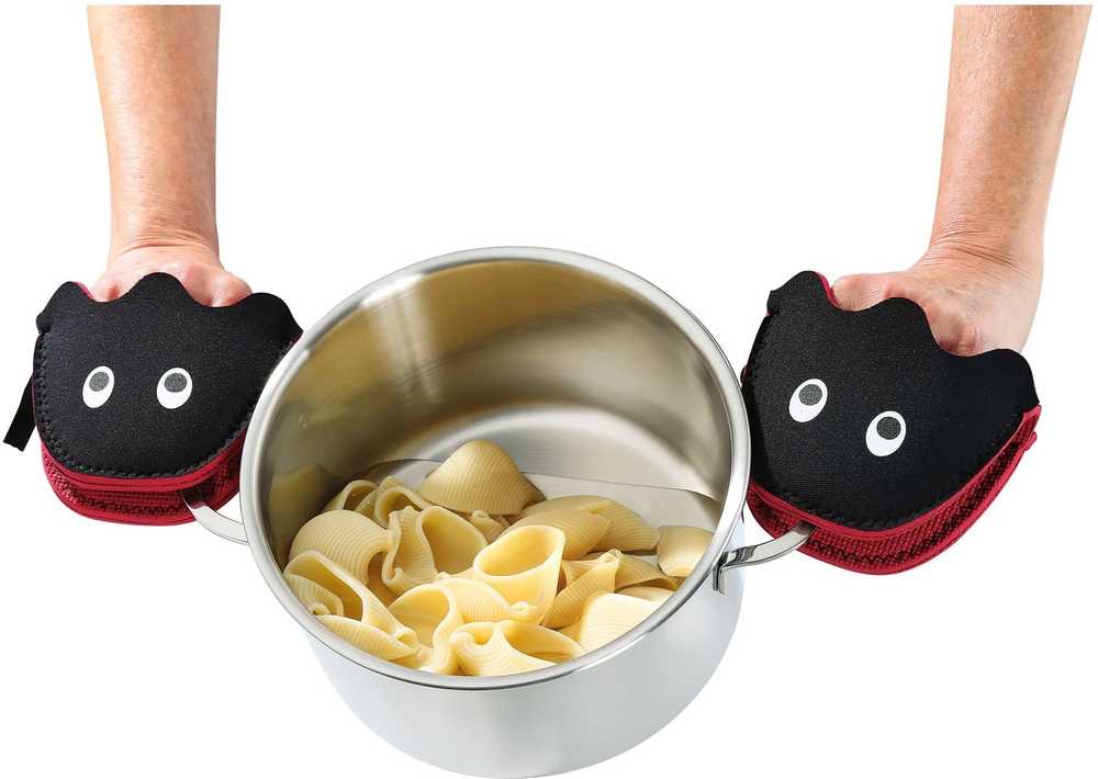 Spring Chňapky Ghost, 2 ks, černo červená