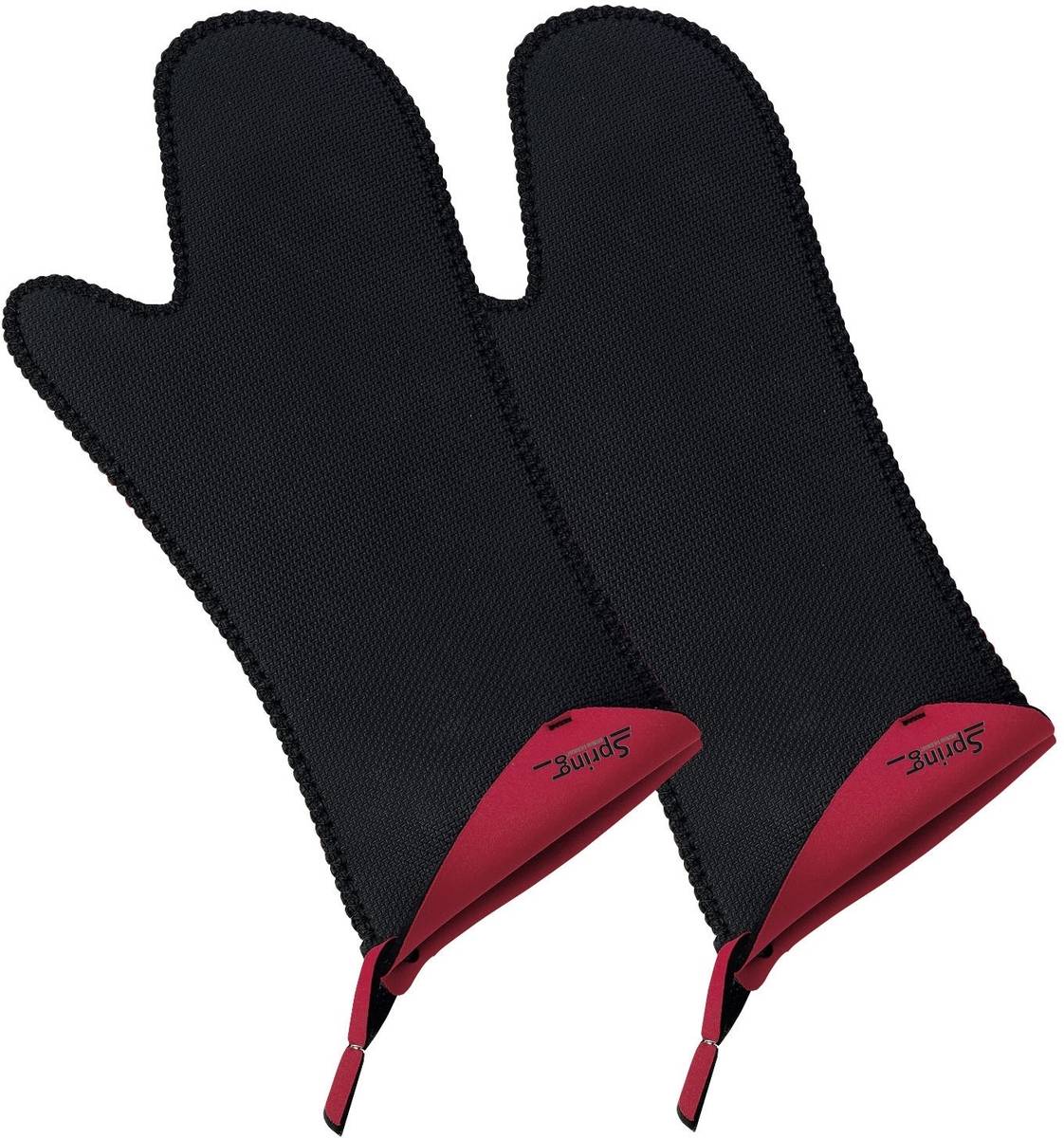 Spring Chňapky dlouhé, 2 ks, červená