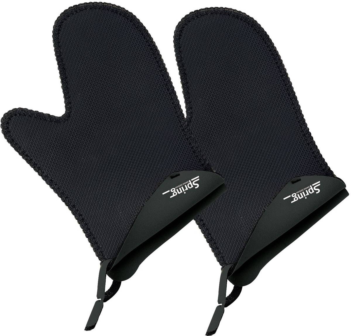 Spring Chňapky krátké, 2 ks, černá