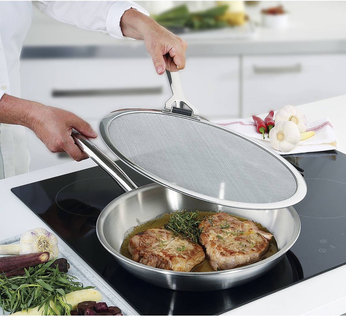 Spring Síto proti prskání, 33 cm