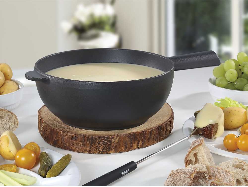 Spring Hrnec na fondue Saas-Fee, matná černá