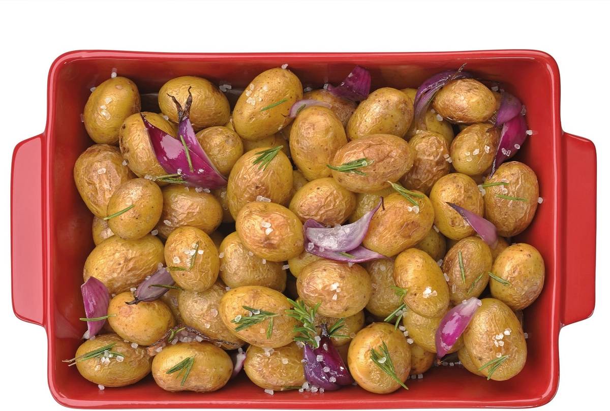 Spring Chalet Zapékací miska, obdélníková, 35 x 21 cm, červená