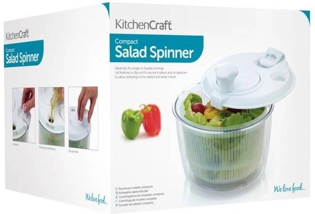 KitchenCraft Mini odstředivka na salát, 19 cm