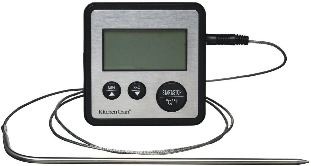 KitchenCraft Digitální teploměr se sondou a minutkou