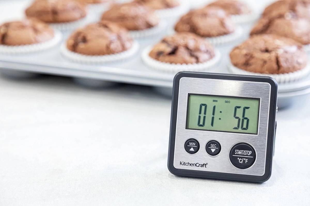 KitchenCraft Digitální teploměr se sondou a minutkou